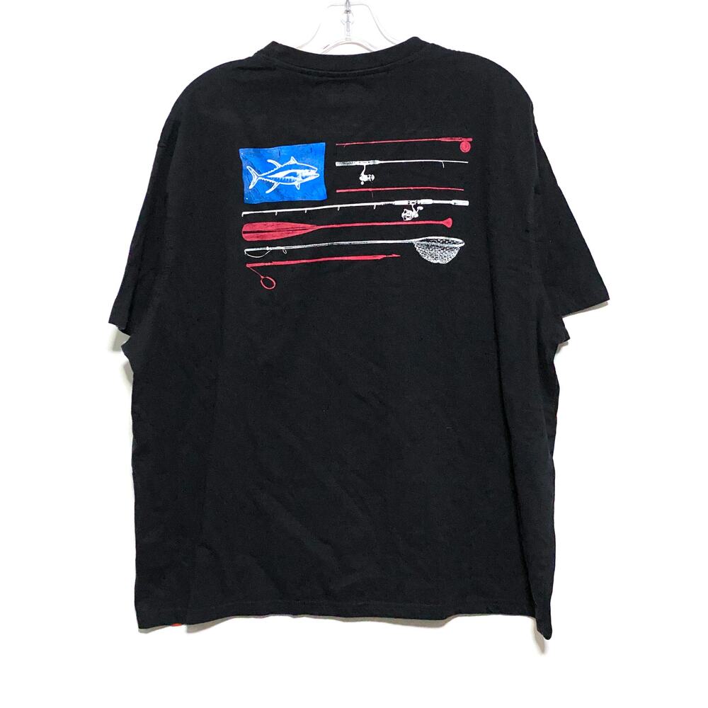 Coleman Fishing American Flag Graphic Shirt Mens 2XL Outdoors Patriotic 4th July
